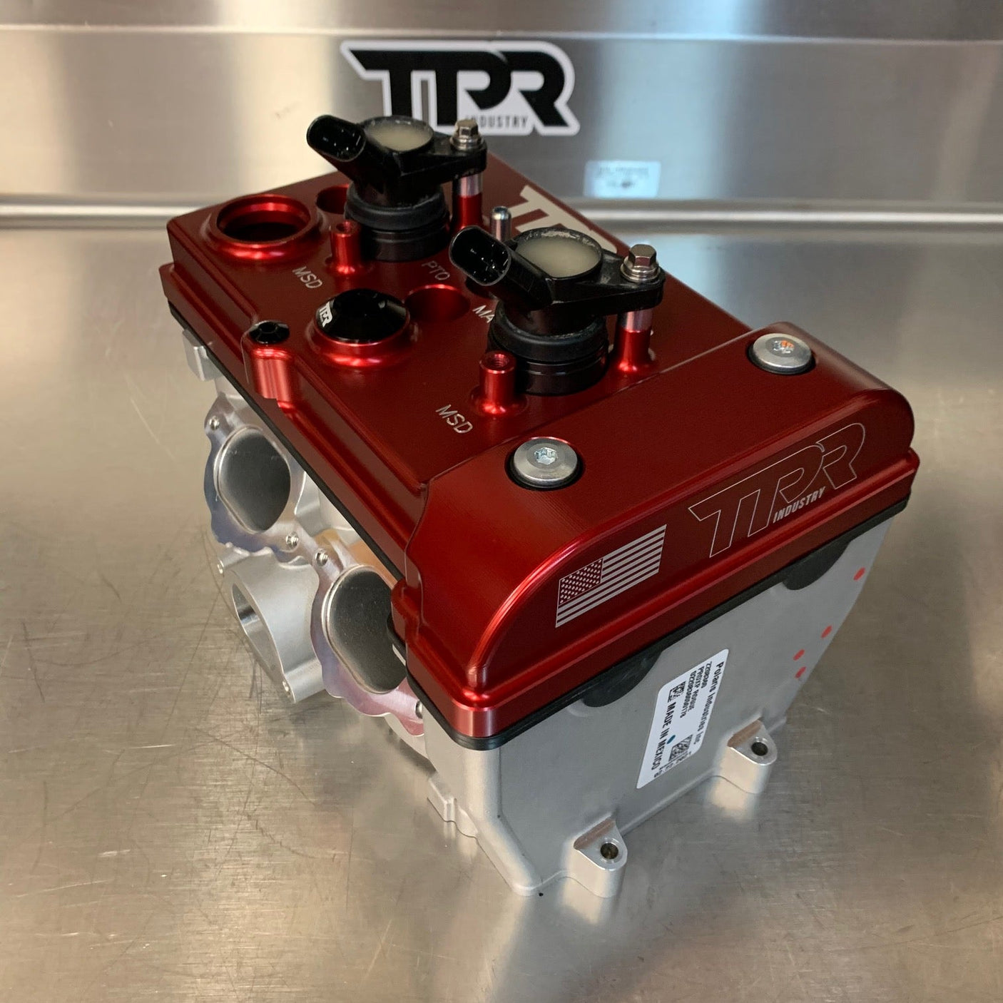 TPR016 - RED Billet Valve Cover for Polaris RZR Turbo R / Pro XP