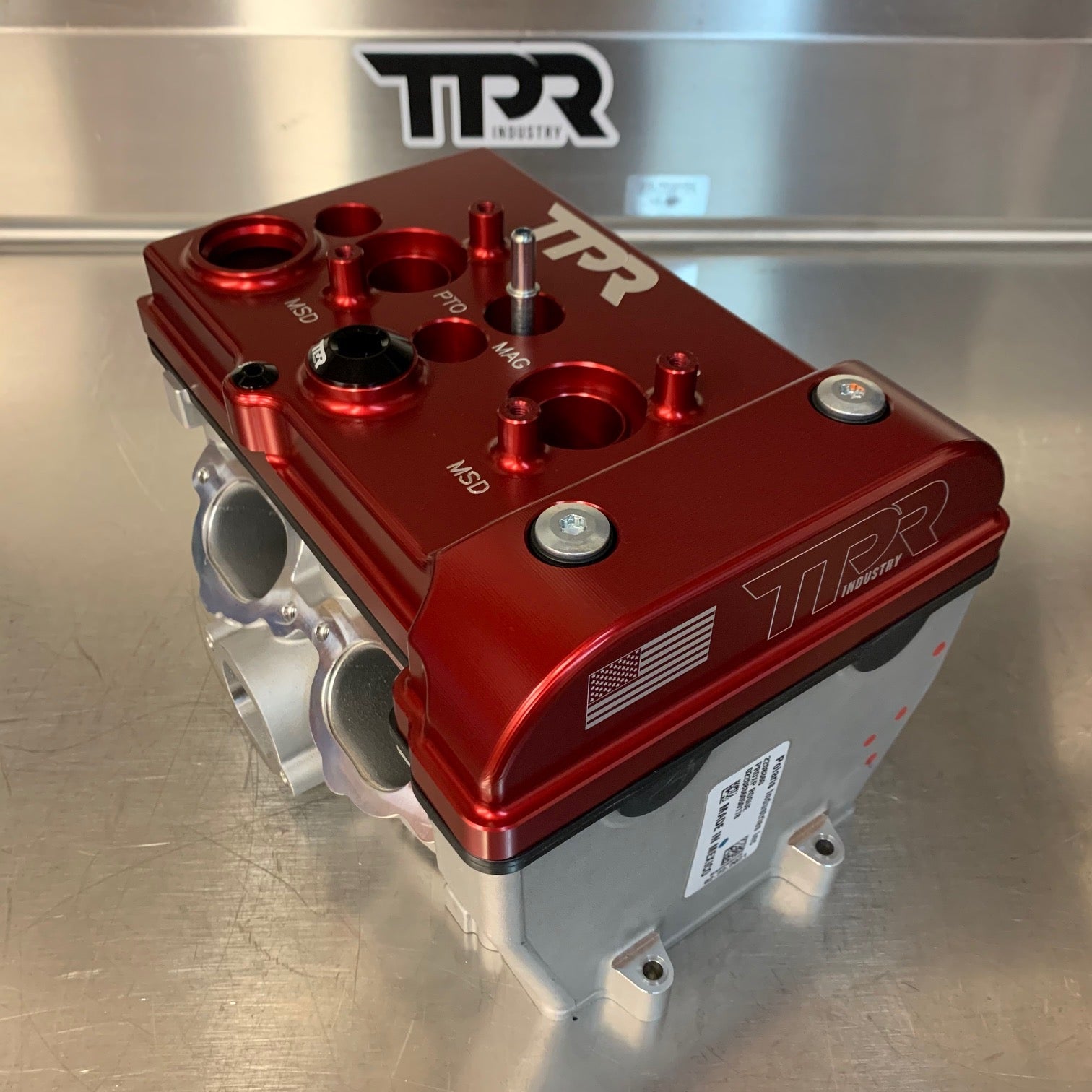 Photo of TPR016 - RED Billet Valve Cover - Turbo R / Pro XP by TPR Industry - Premium for UTVs / Side by Sides