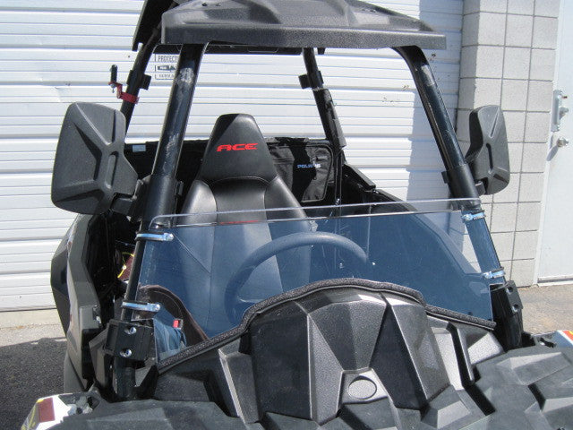 Photo of TK00791 POLARIS ACE HALF UTV WINDSHIELD - SCRATCH RESISTANT 1/4” by TerraRider UTV Windshields & Accessories - Premium for UTVs / Side by Sides