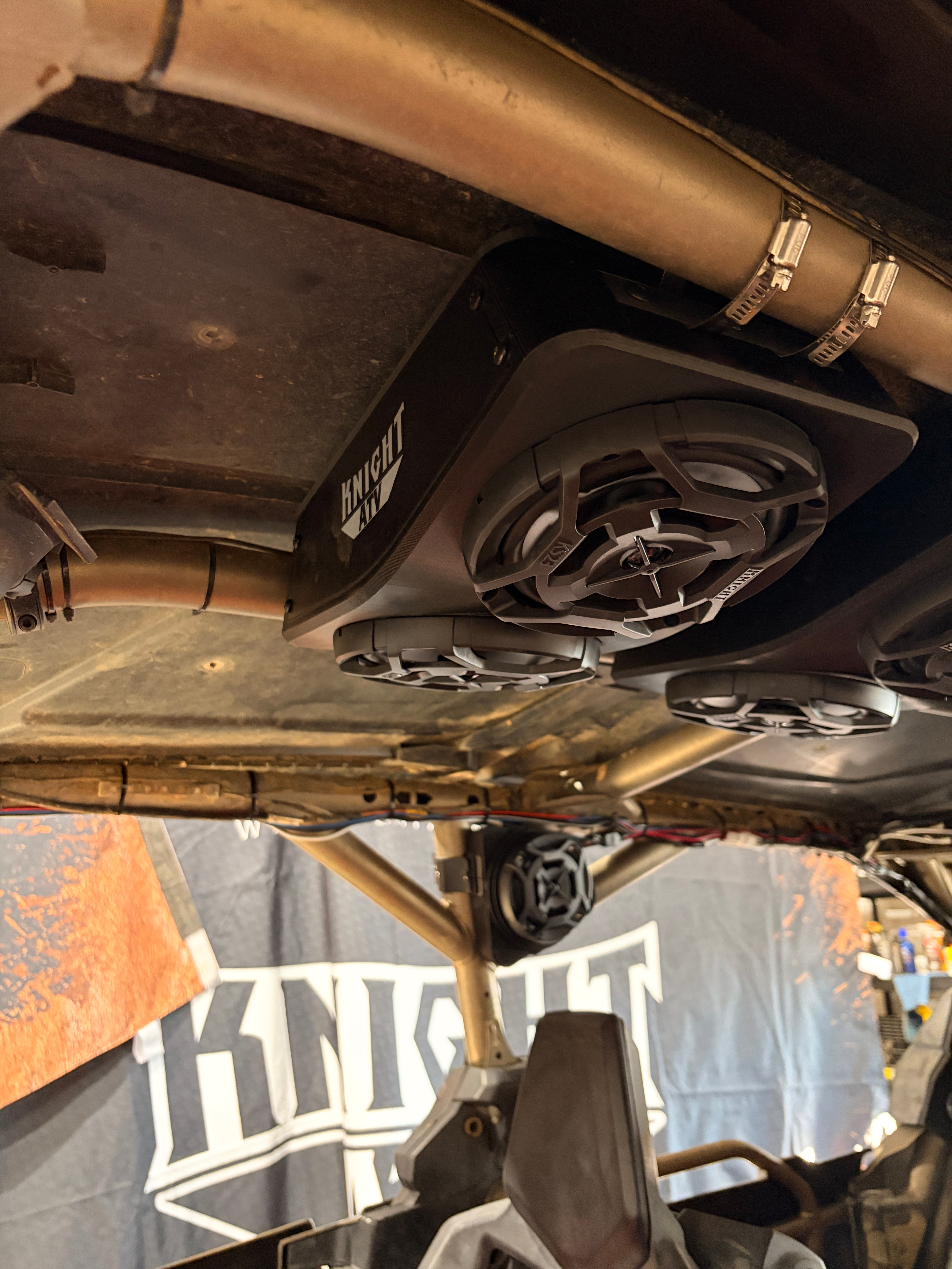 Photo of Can-Am Maverick Roof Speaker Pods – Dual 6.5" Sound System by Knight ATV - Premium Power Sports for UTVs / Side by Sides