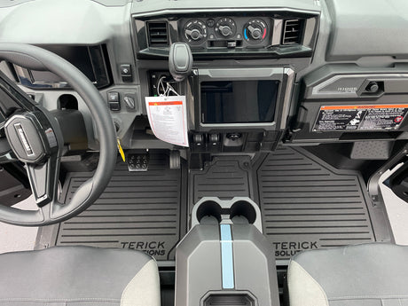 Photo of Kawasaki Ridge 2 Door Rubber Floor Mats (ALL MODELS) by Terick Solutions - Premium UTV Rubber floor mats for UTVs / Side by Sides