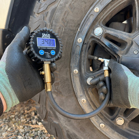 Photo of ElitePro™ Digital Tire Pressure Gauge - Professional Accuracy - 100 PSI by JACO - Premium Tire Pressure Gauge for UTVs / Side by Sides