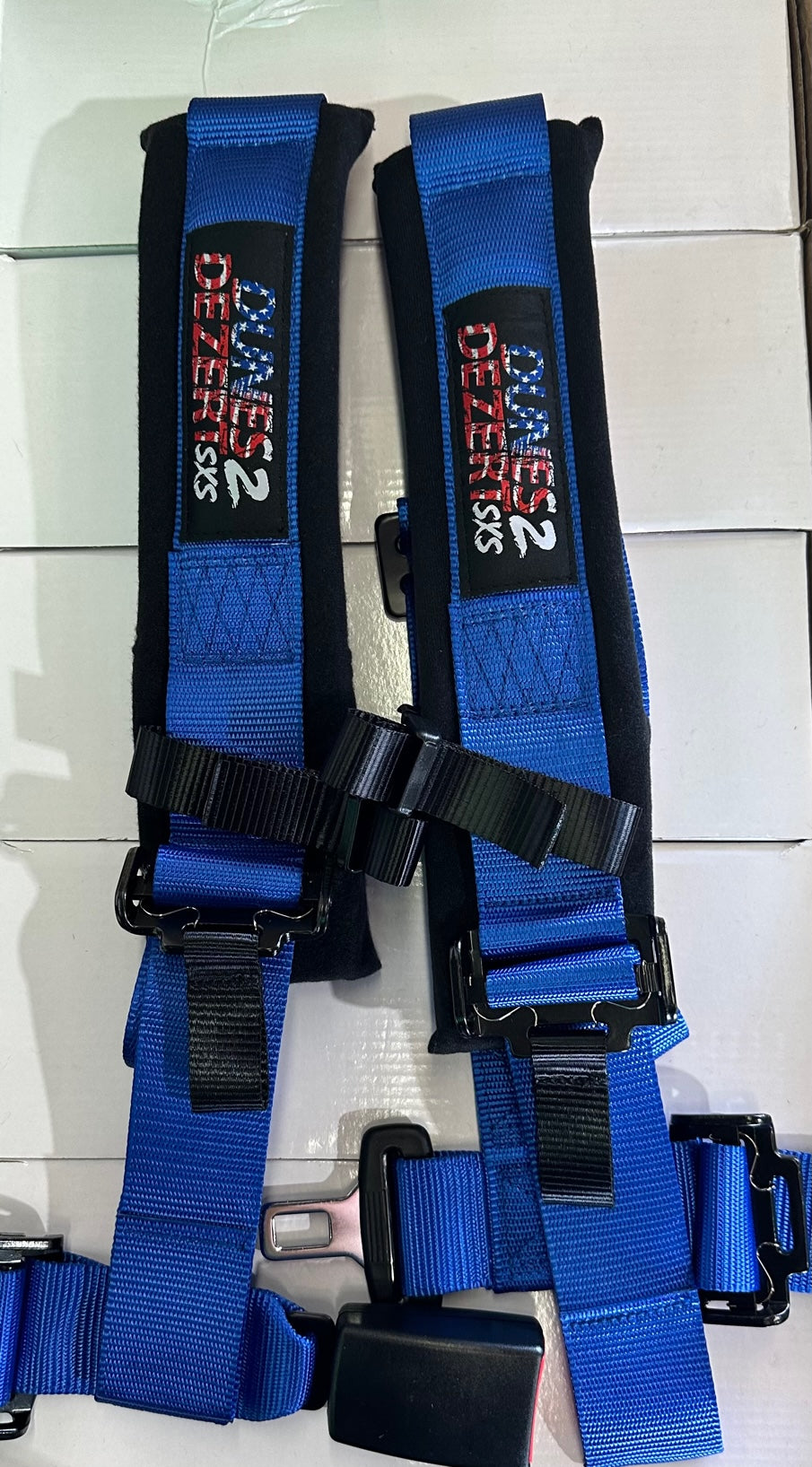 Photo of D2D 4.2 Auto Buckle 4-Point Harness – UTV Safety Gear by Dunes 2 Dezert SXS - Premium Seat Harnesses for UTVs / Side by Sides