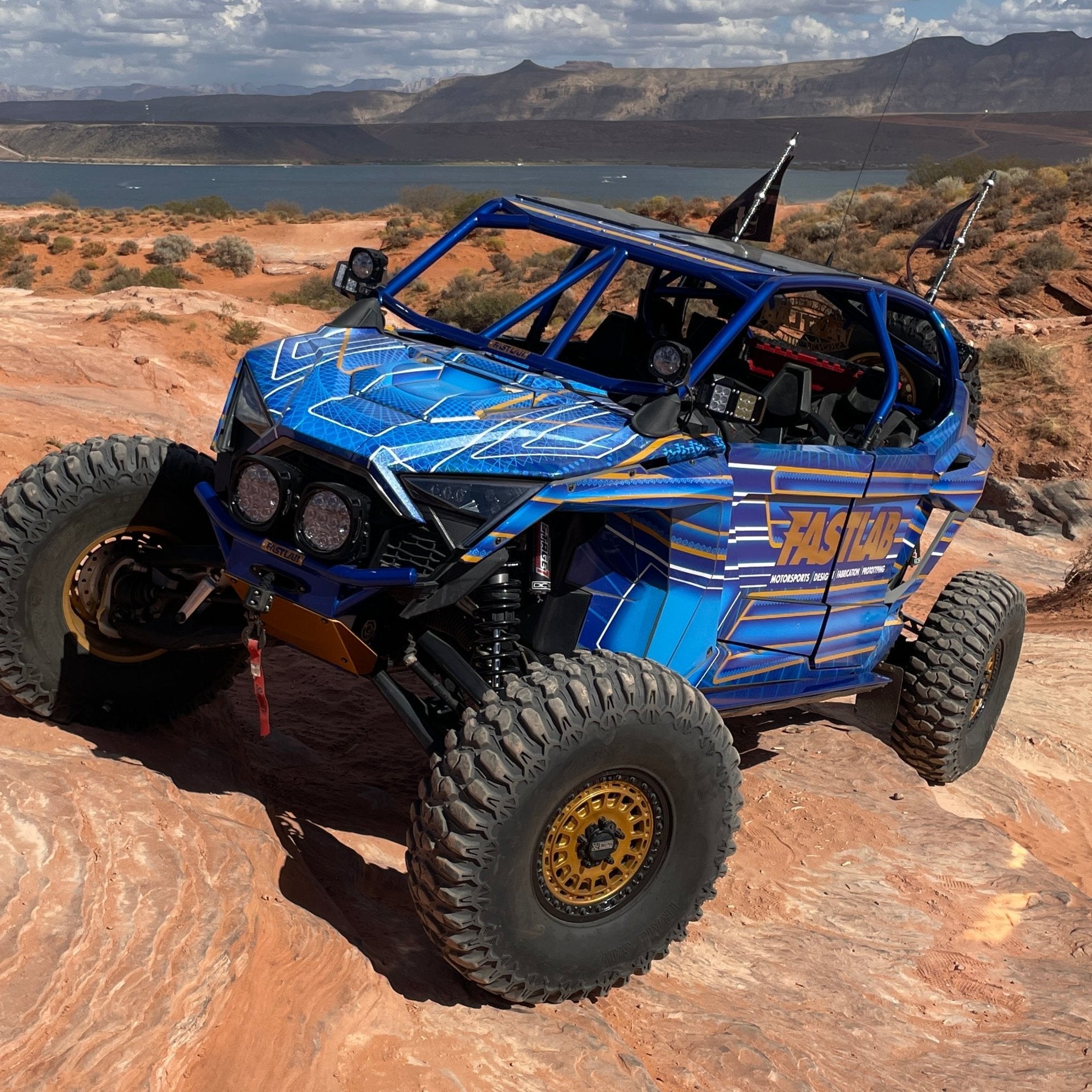 Photo of Polaris RZR Pro R / Turbo R / Pro XP 4-Seat Rock Slider Steps by FastLab UTV - Premium for UTVs / Side by Sides