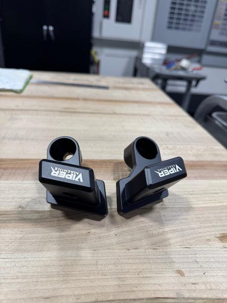 Photo of Polaris Xpedition Billet Whip Mounts / Pair by Viper Machine - Premium Mounts for UTVs / Side by Sides