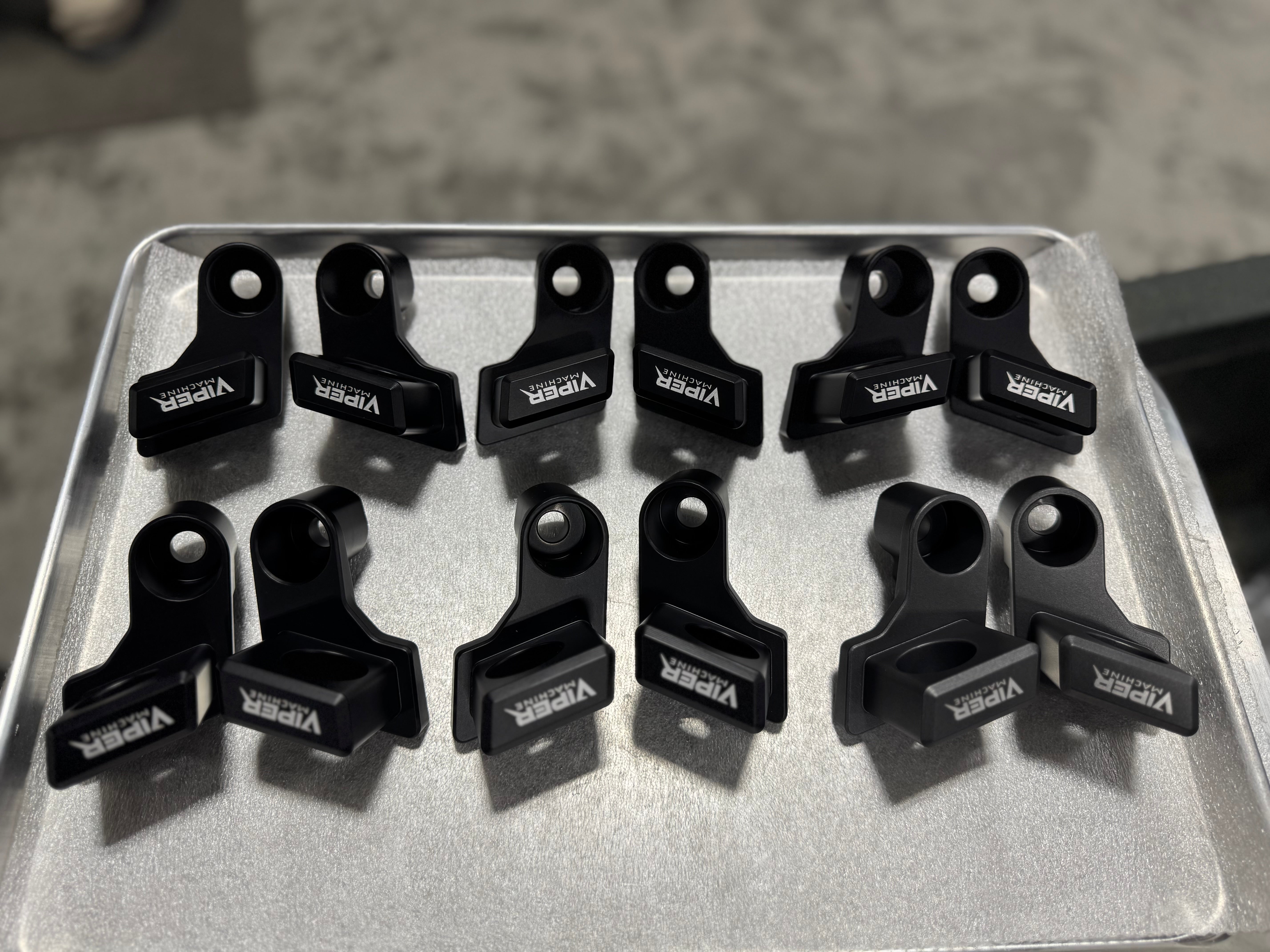 Photo of Polaris Xpedition Billet Whip Mounts / Pair by Viper Machine - Premium for UTVs / Side by Sides