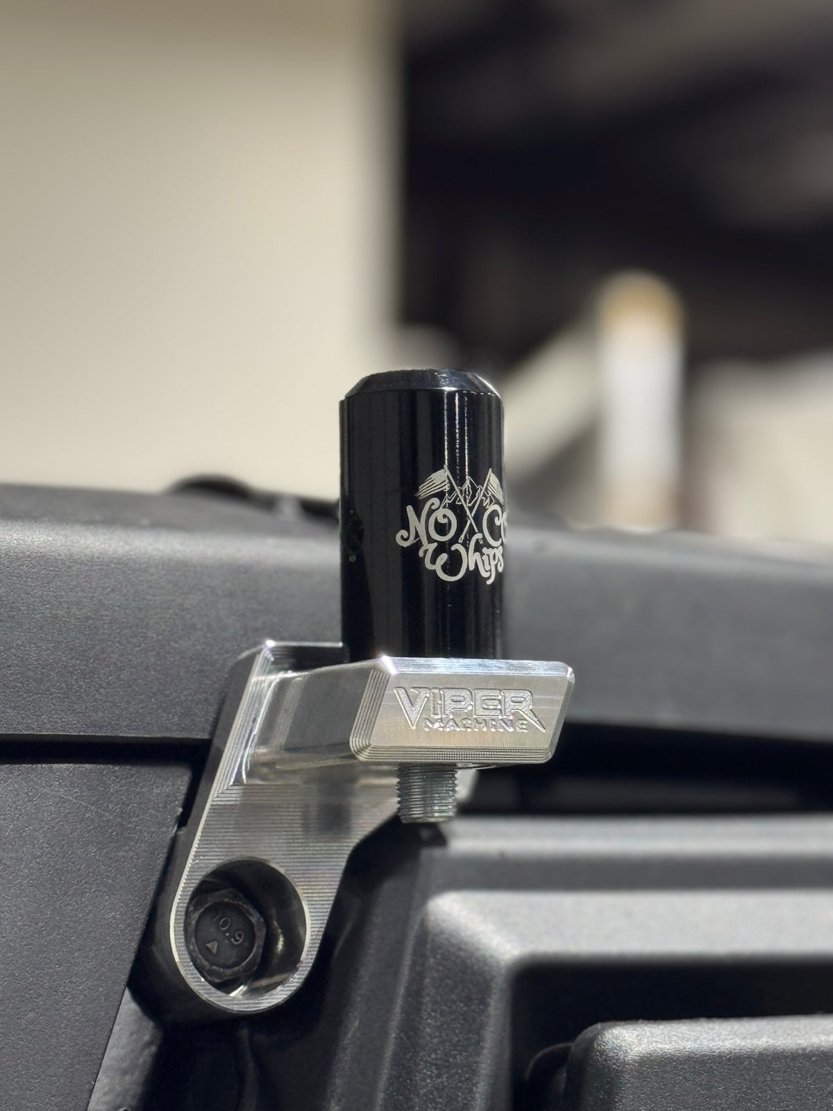 Photo of Polaris Xpedition Billet Whip Mounts / Pair by Viper Machine - Premium for UTVs / Side by Sides