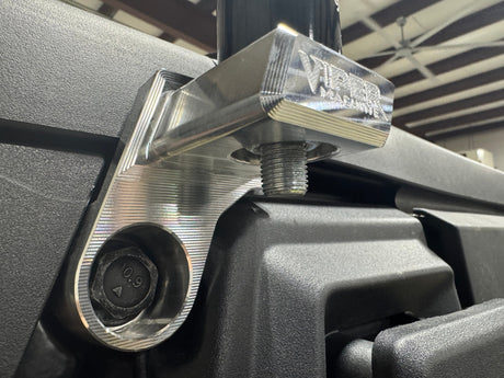 Photo of Polaris Xpedition Billet Whip Mounts / Pair by Viper Machine - Premium Mounts for UTVs / Side by Sides