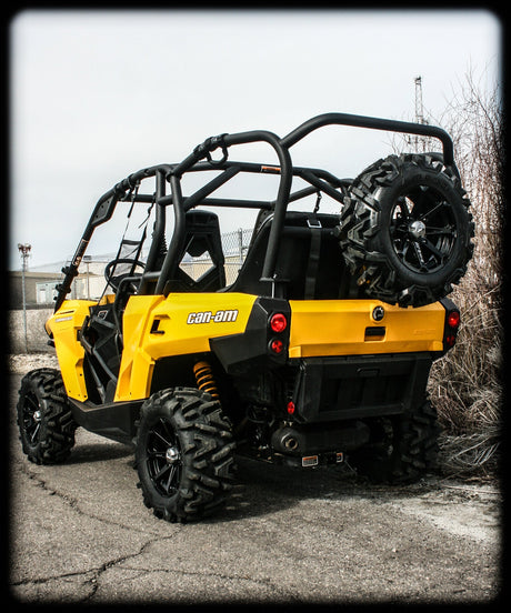 Photo of Commander Max Spare Tire Rack (2014-2024) by UTV Mountain Accessories - Premium CommanderMax for UTVs / Side by Sides