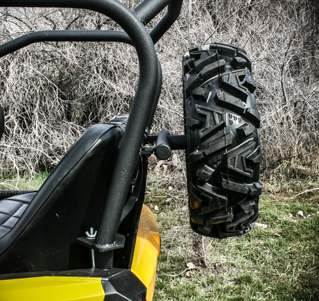 Photo of Commander Max Spare Tire Rack (2014-2024) by UTV Mountain Accessories - Premium CommanderMax for UTVs / Side by Sides