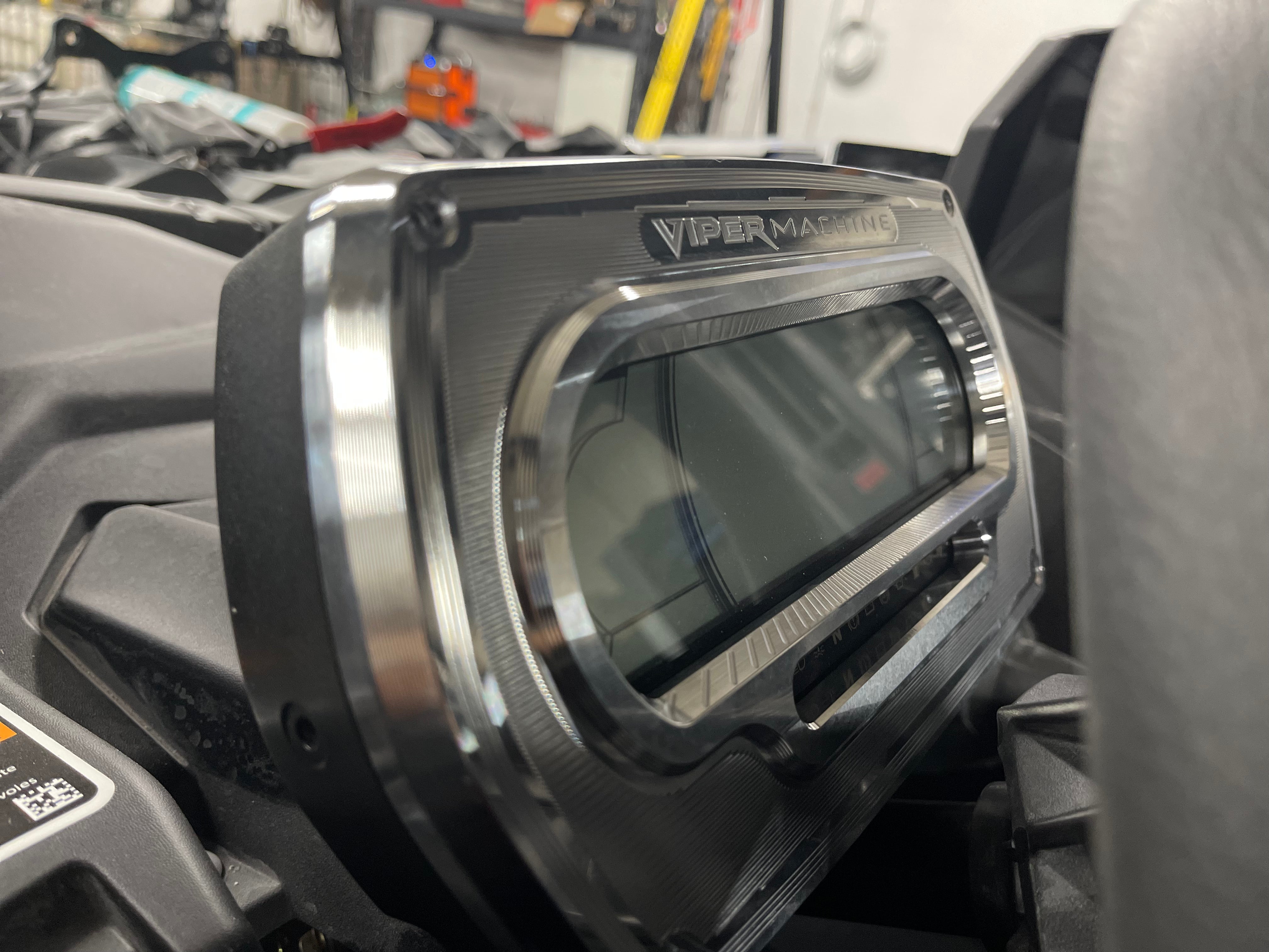 Photo of Can-Am X3 2021 Billet Gauge Bezel by Viper Machine - Premium for UTVs / Side by Sides