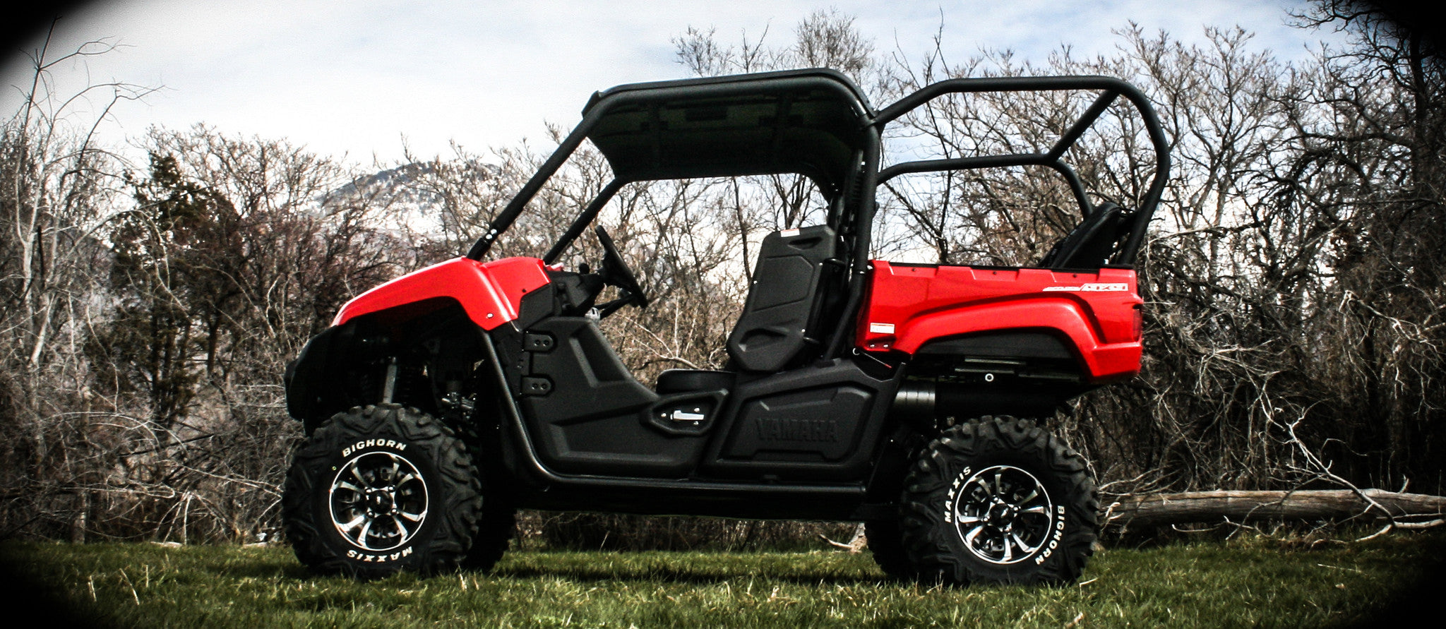 Photo of Yamaha Viking Side-By-Side Backseat and Roll Cage Kit (2014-2024) by UTV Mountain Accessories - Premium Roll Cages for UTVs / Side by Sides