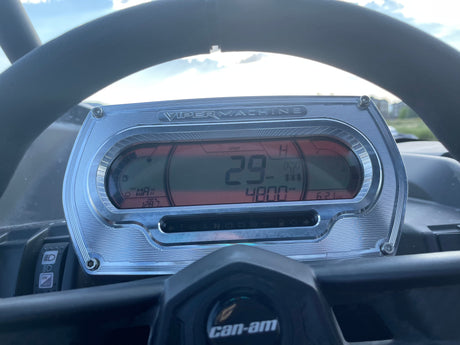 Photo of Can-Am X3 2021 Billet Gauge Bezel by Viper Machine - Premium for UTVs / Side by Sides