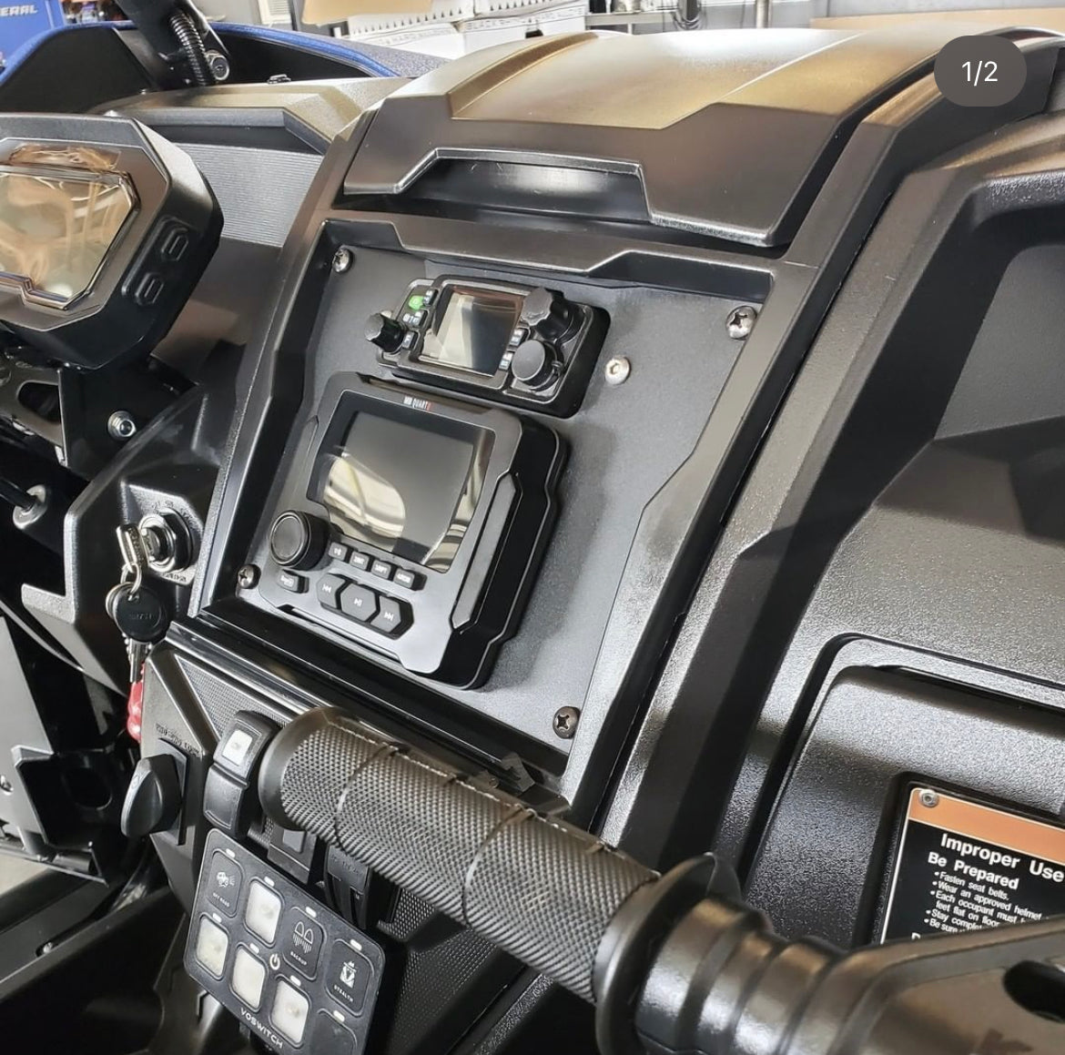 Photo of SFM Kawasaki KRX Custom Dash Mount by StayFlush Motorsports - Premium for UTVs / Side by Sides