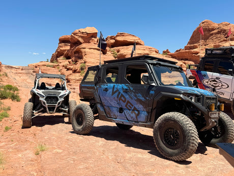 Photo of Polaris Xpedition Billet Whip Mounts / Pair by Viper Machine - Premium Mounts for UTVs / Side by Sides