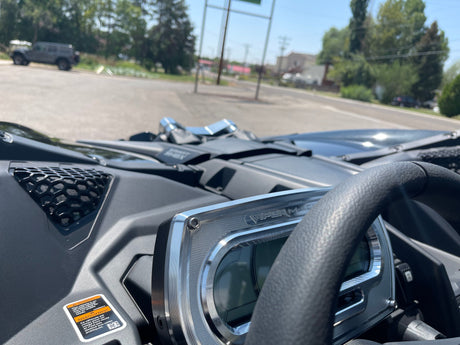 Photo of Can-Am X3 2021 Billet Gauge Bezel by Viper Machine - Premium for UTVs / Side by Sides