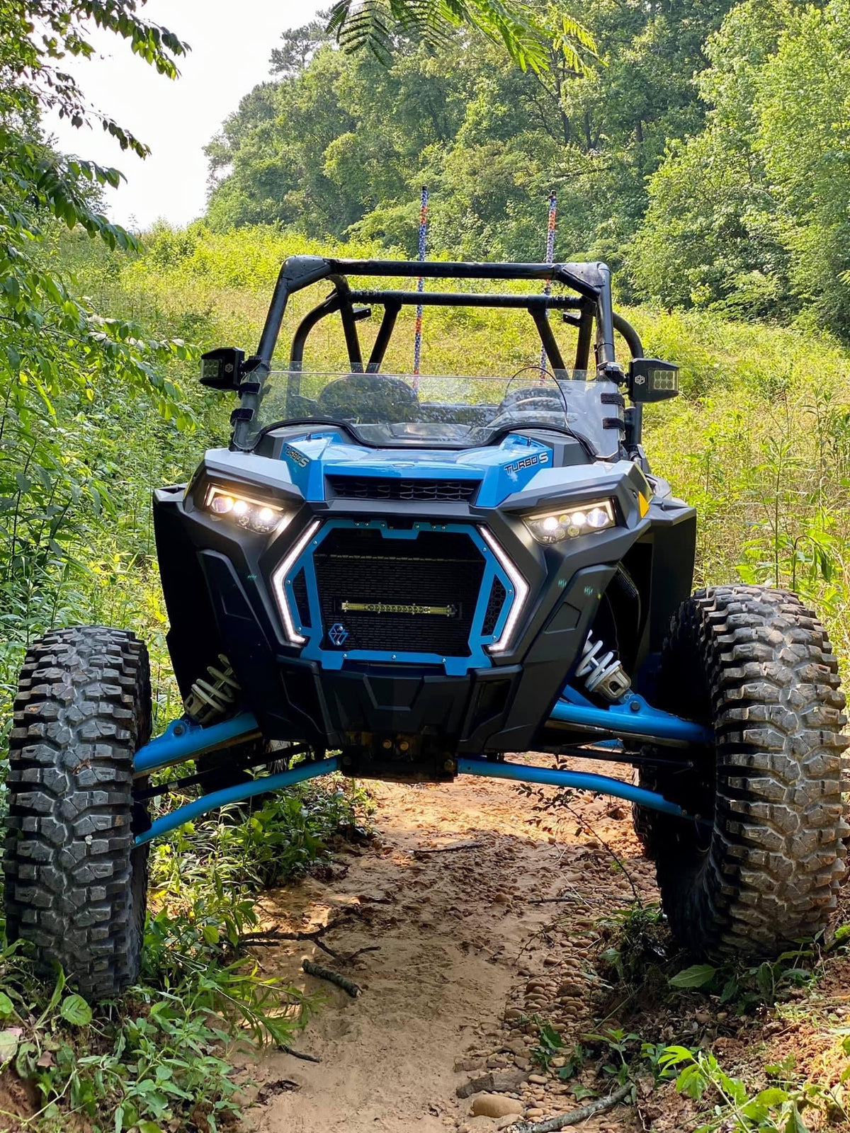Photo of Aftermarket Snap In Grille with Light Bar by L&W Fab - Premium Grilles for UTVs / Side by Sides