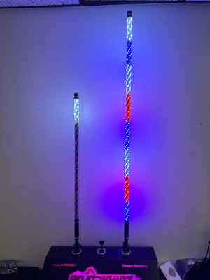 Photo of 3' Spiral Wound LED Whip (Bluetooth) by Boat Whipz - Premium for UTVs / Side by Sides