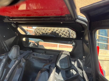 Photo of POLARIS RZR PRO XP / TURBO R REAR WINDSHIELD 2019-24 by Dirt Warrior Accessories - Premium WINDSHIELD for UTVs / Side by Sides