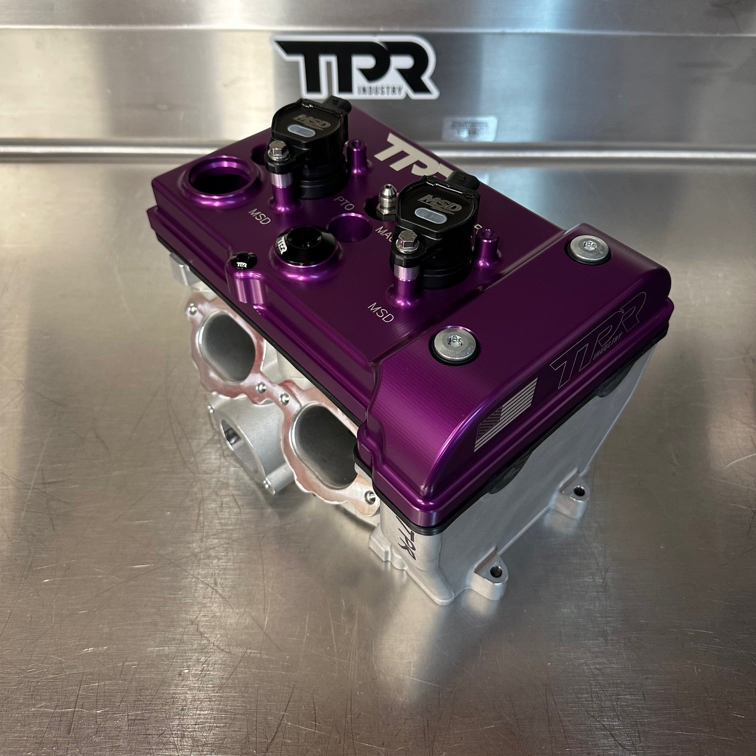 Photo of TPR016 - PURPLE Billet Valve Cover - Turbo R / Pro XP by TPR Industry - Premium for UTVs / Side by Sides