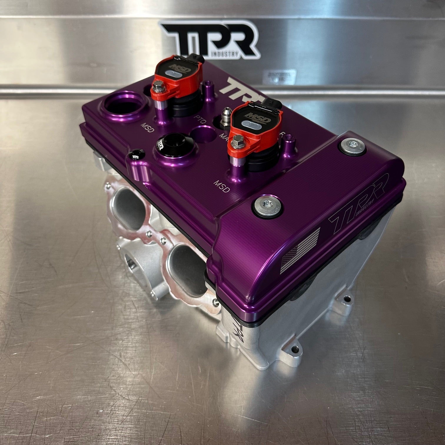 Photo of TPR016 - PURPLE Billet Valve Cover - Turbo R / Pro XP by TPR Industry - Premium for UTVs / Side by Sides