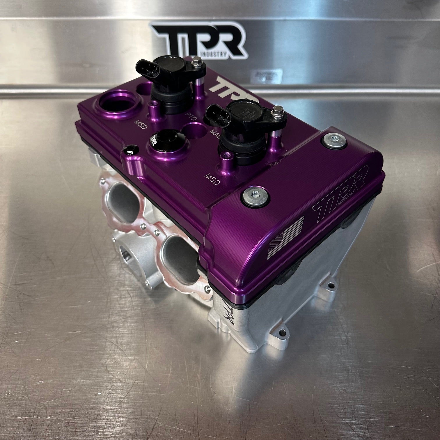 Photo of TPR016 - PURPLE Billet Valve Cover - Turbo R / Pro XP by TPR Industry - Premium for UTVs / Side by Sides