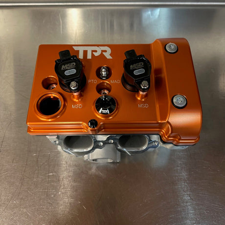 Photo of TPR016 - ORANGE Billet Valve Cover - Turbo R / Pro XP by TPR Industry - Premium for UTVs / Side by Sides