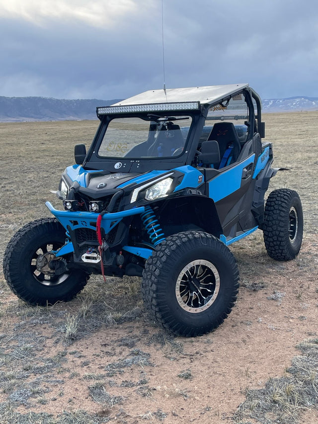 Photo of CANAM MAVERICK SPORT/TRAIL FRONT WINDSHIELD 2018+ by Dirt Warrior Accessories - Premium WINDSHIELD for UTVs / Side by Sides