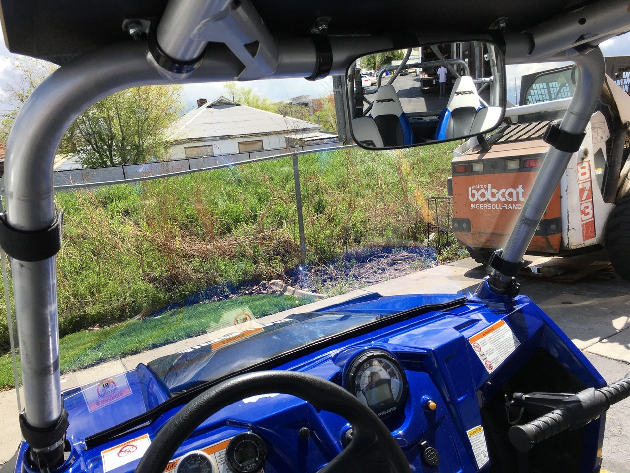 Photo of Full Polycarbonate Windshield with Quick Straps for RZR 570, 800, XP900 (upgrade options) by UTVZILLA - Premium for UTVs / Side by Sides