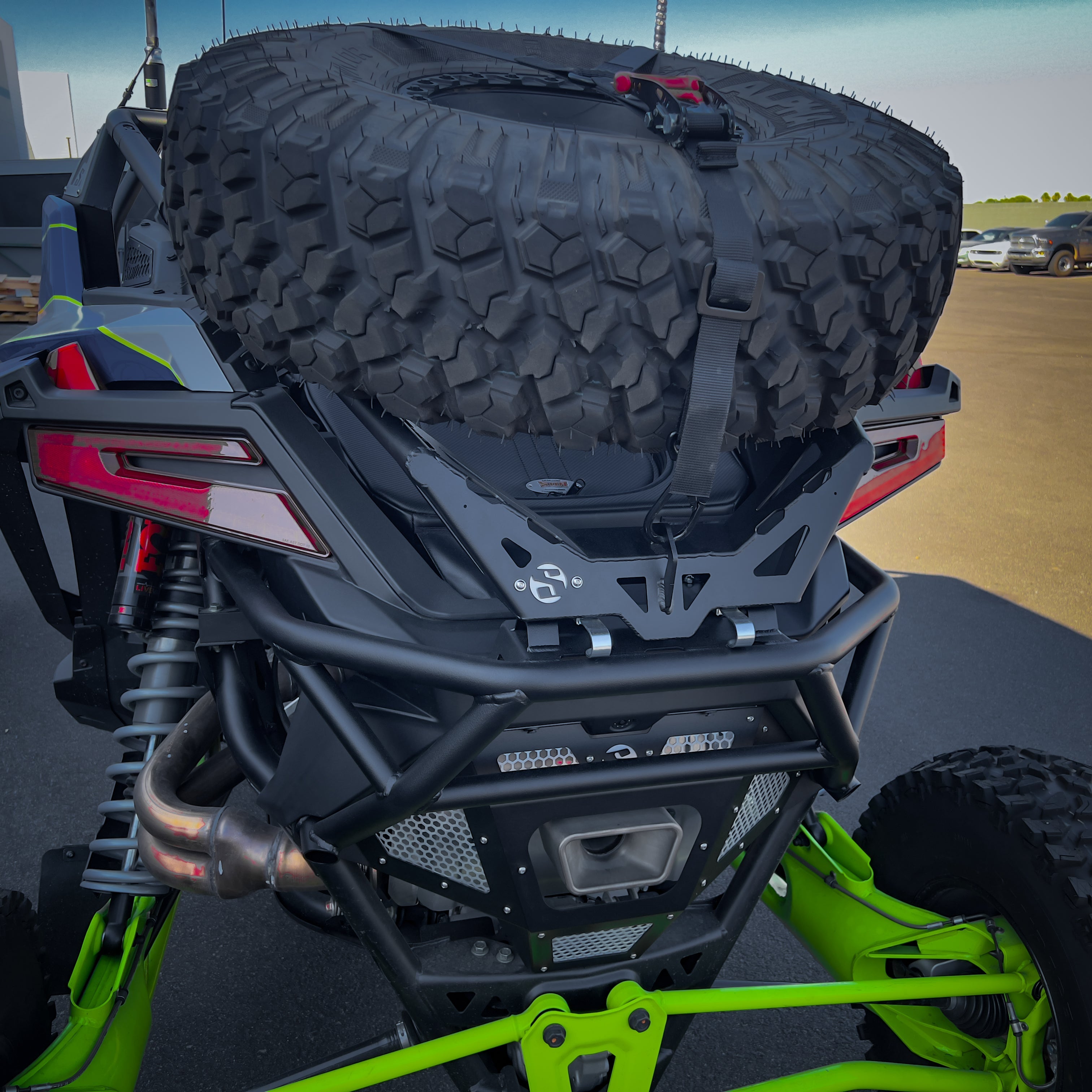 Photo of Polaris Pro R X-Plorer Spare Tire Carrier by SDR Motorsports - Premium Mounts for UTVs / Side by Sides