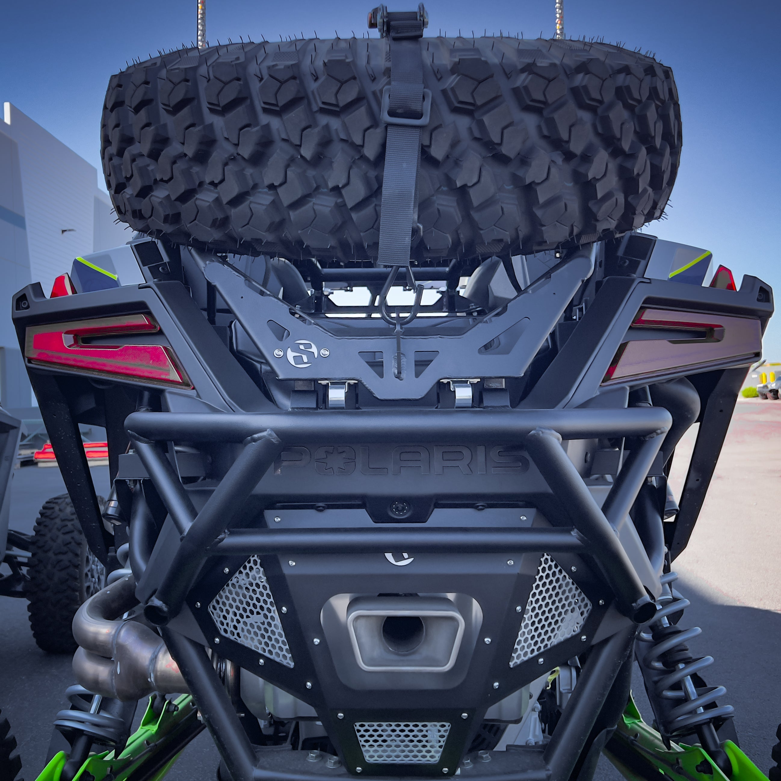 Photo of Polaris Pro R X-Plorer Spare Tire Carrier by SDR Motorsports - Premium Mounts for UTVs / Side by Sides