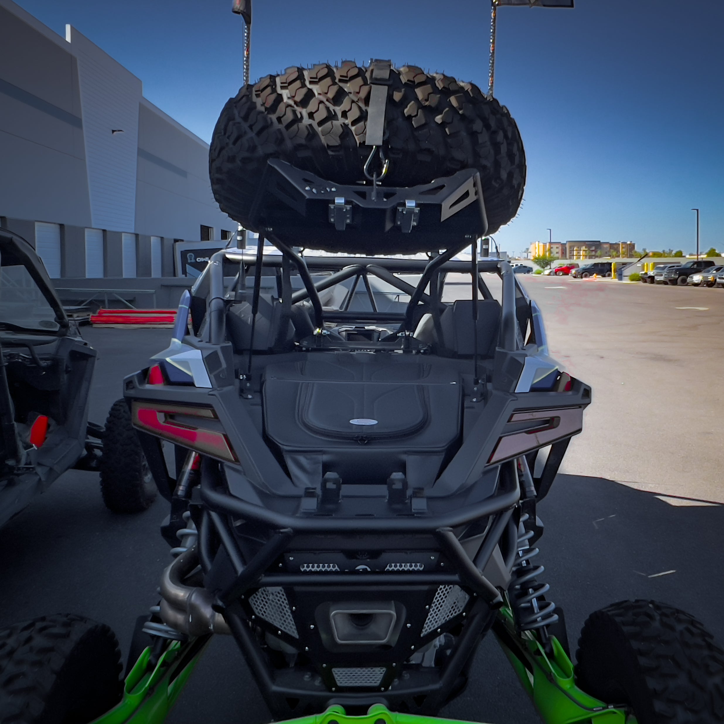 Photo of Polaris Pro R X-Plorer Spare Tire Carrier by SDR Motorsports - Premium Mounts for UTVs / Side by Sides
