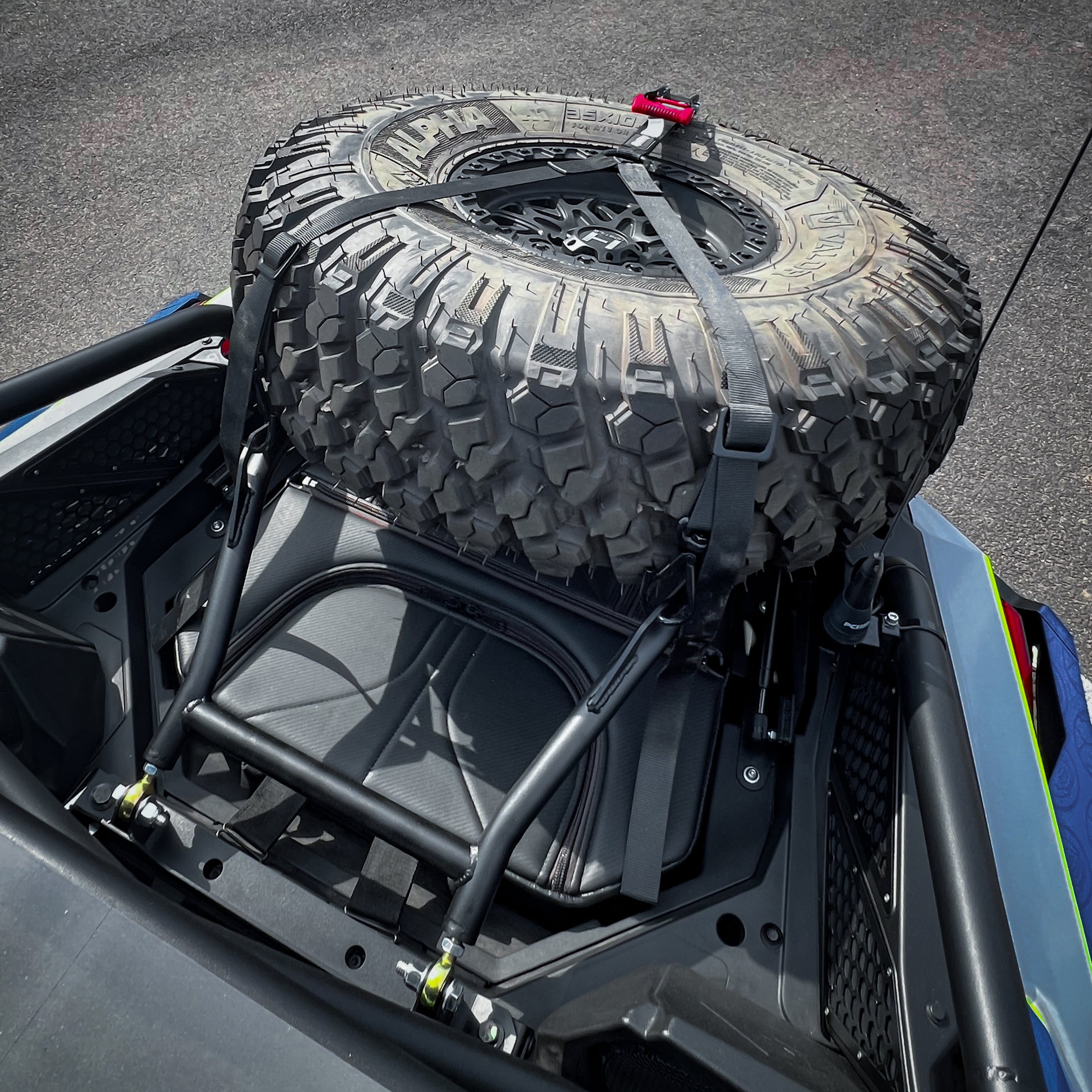 Photo of Polaris Pro R X-Plorer Spare Tire Carrier by SDR Motorsports - Premium Mounts for UTVs / Side by Sides