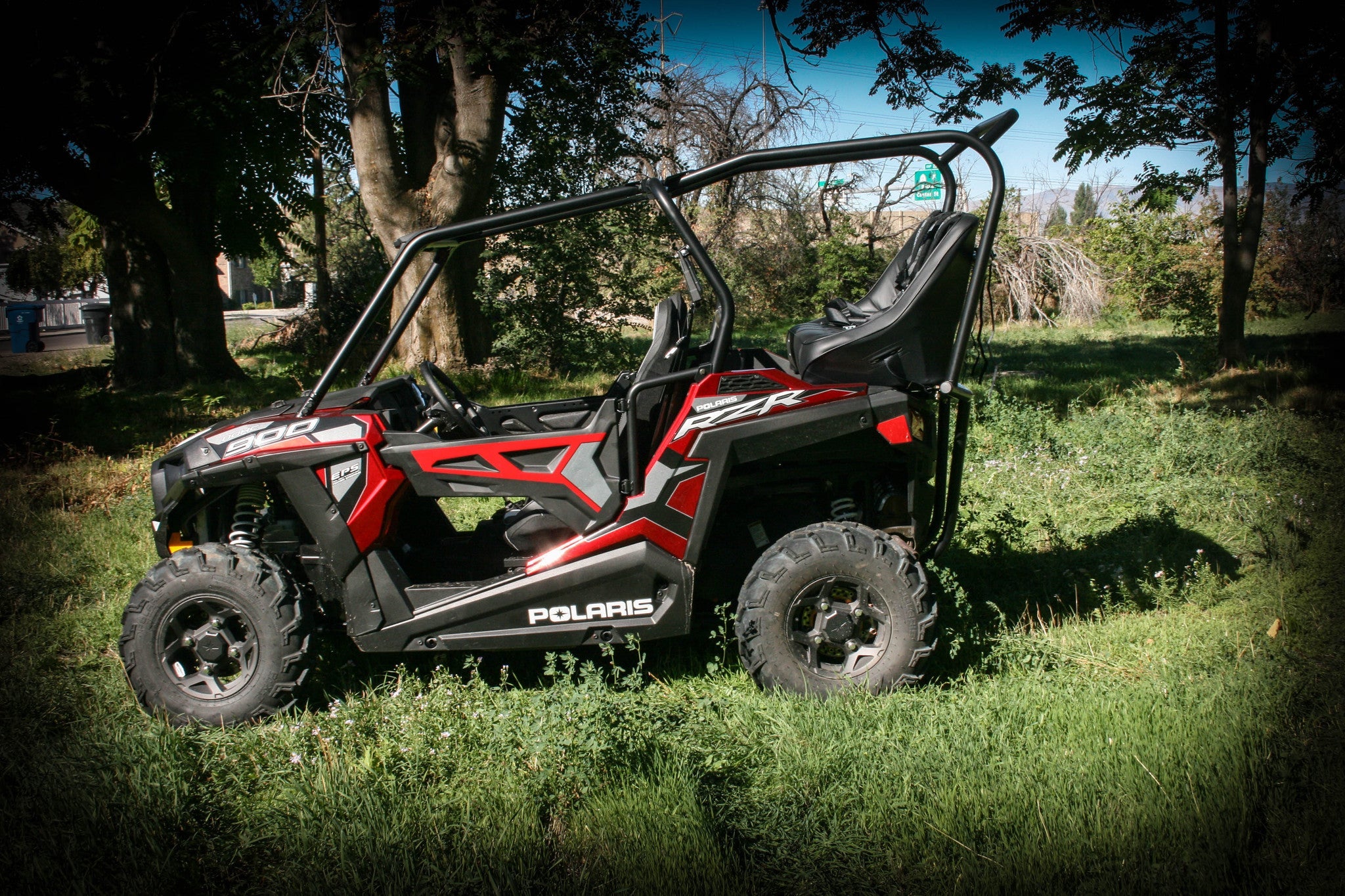 Photo of RZR 900 Back Seat and Roll Cage (2015-2020) by UTV Mountain Accessories - Premium Backseat and Roll Cage for UTVs / Side by Sides