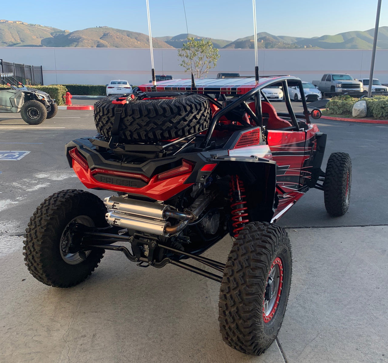 Photo of RZR XP Rear Adventure Rack by SDR Motorsports - Premium Storage for UTVs / Side by Sides