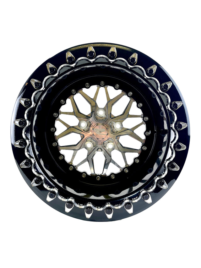 Photo of Impact - Beadlock - Silver RZR PRO R 5X4.5 by Ultra-light by Packard Performance - Premium for UTVs / Side by Sides