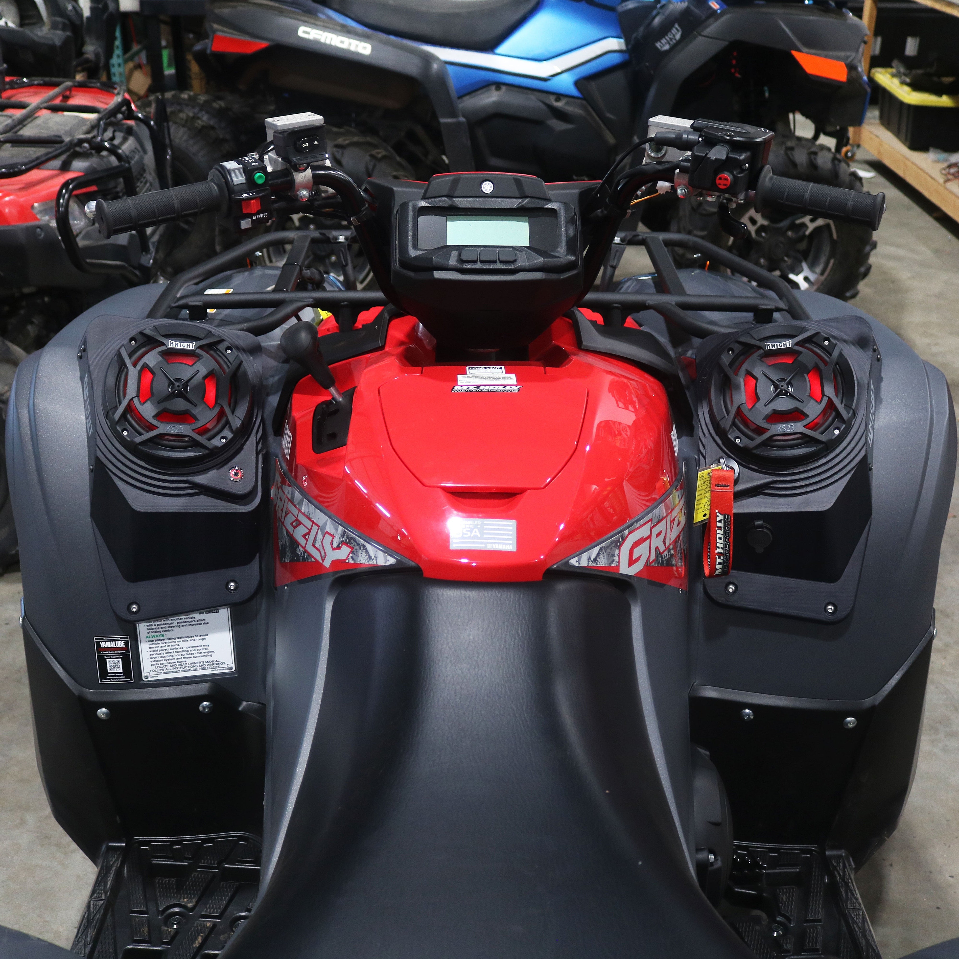 Photo of Yamaha Grizzly 700 (16–25) Bluetooth LED ATV Sound System by Knight ATV - Premium Power Sports for UTVs / Side by Sides