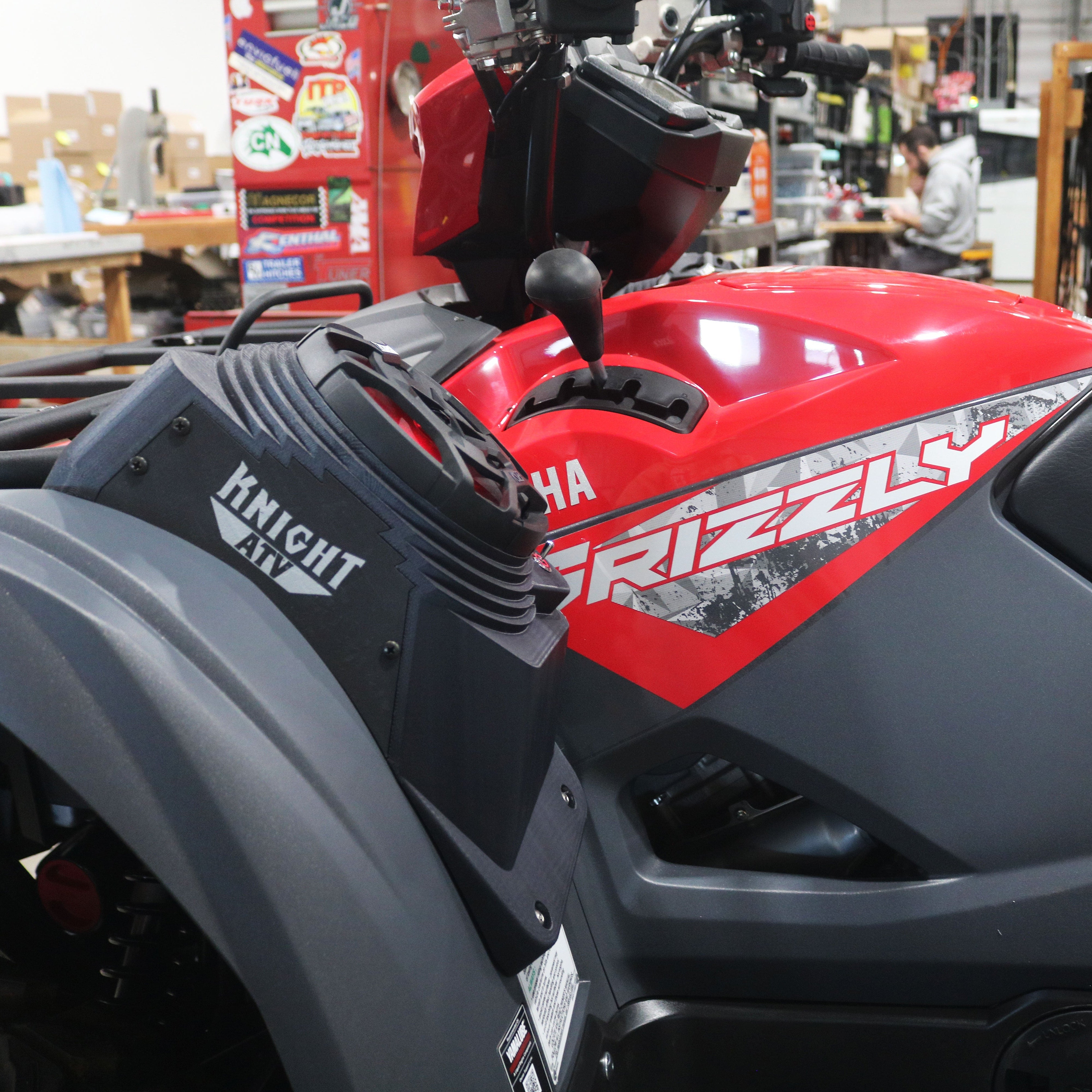 Photo of Yamaha Grizzly 700 (16–25) Bluetooth LED ATV Surround Sound System by Knight ATV - Premium Power Sports for UTVs / Side by Sides