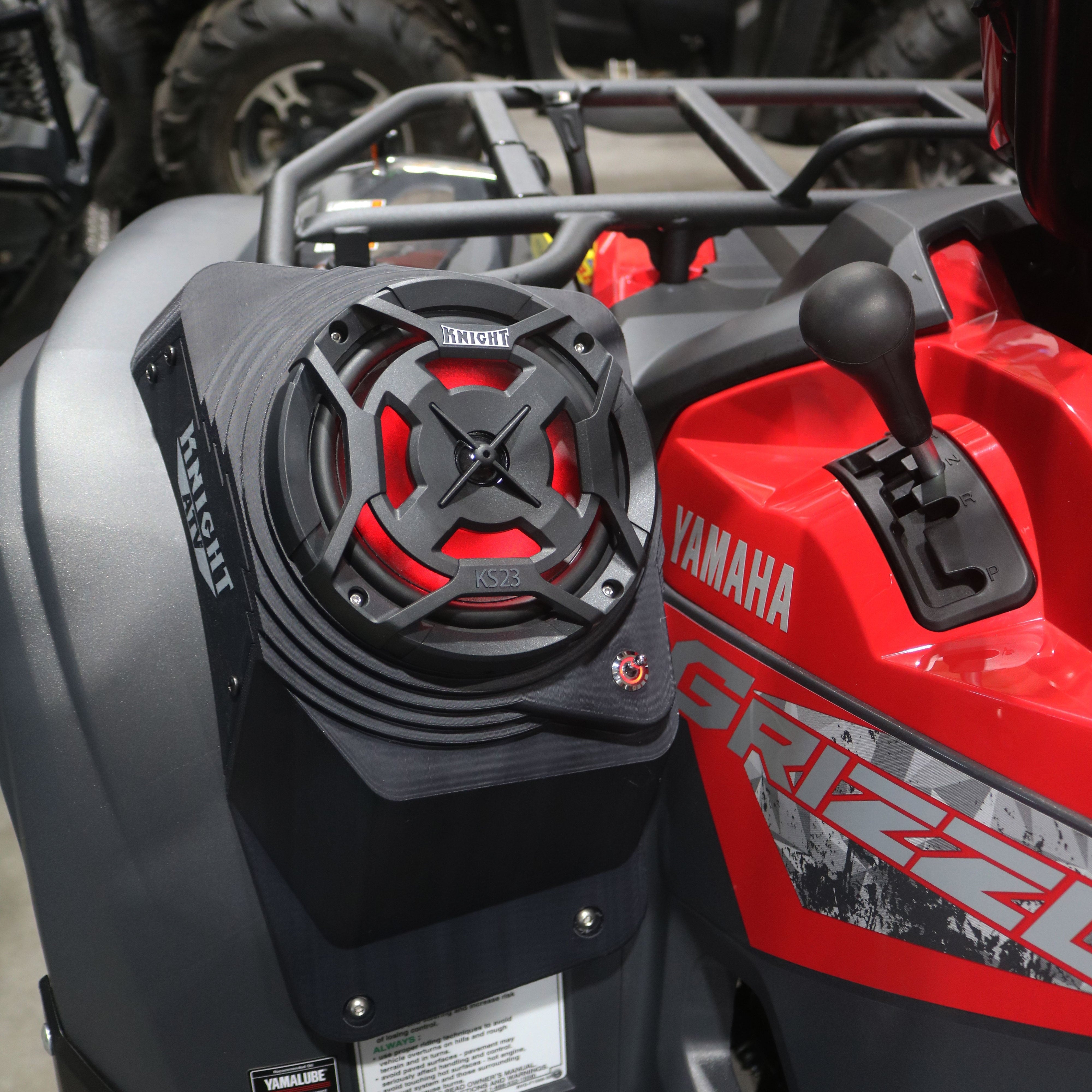 Photo of Yamaha Grizzly 700 (16–25) Bluetooth LED ATV Sound System by Knight ATV - Premium Power Sports for UTVs / Side by Sides
