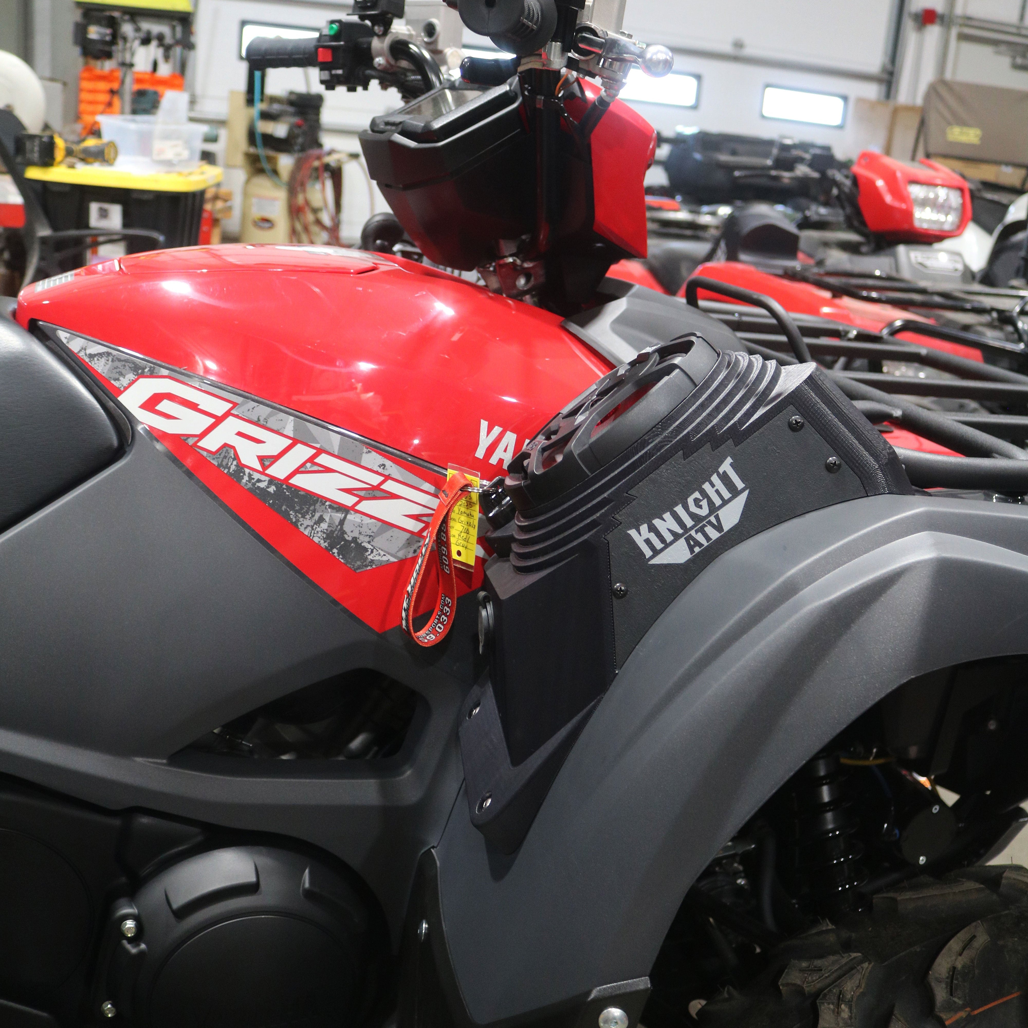 Photo of Yamaha Grizzly 700 (16–25) Bluetooth LED ATV Surround Sound System by Knight ATV - Premium Power Sports for UTVs / Side by Sides