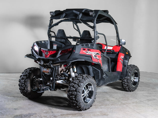 Photo of CFMOTO ZFORCE (EXCLUDES ZFORCE 950 & 2023 800 MODELS) REAR UTV WINDSHIELD (TK00565 & TK00566) by TerraRider UTV Windshields & Accessories - Premium for UTVs / Side by Sides