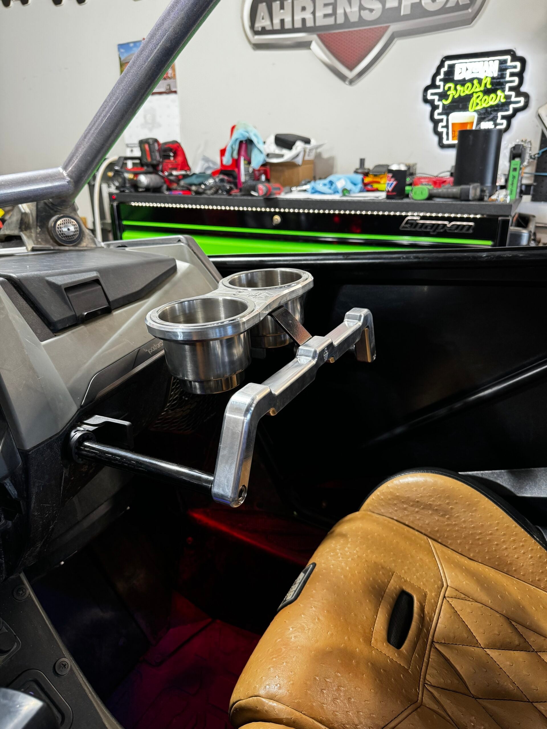 Photo of PRO R/ PRO S/ TURBO R/ PRO XP - GRAB HANDLE/DRINK CARRIER by L&W Fab - Premium Accessories for UTVs / Side by Sides