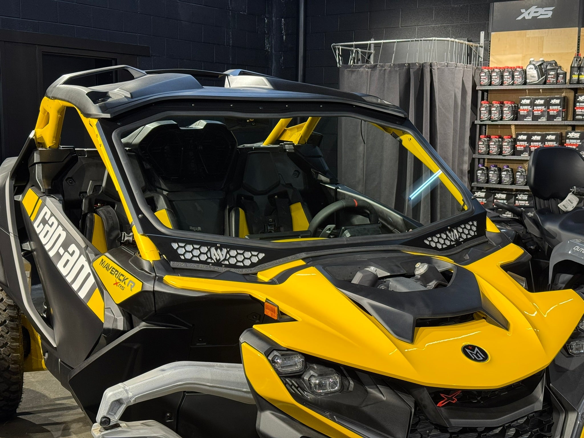 Photo of Maverick "R" Vented Glass Windshield with Wipers by Moto Armor - Premium for UTVs / Side by Sides