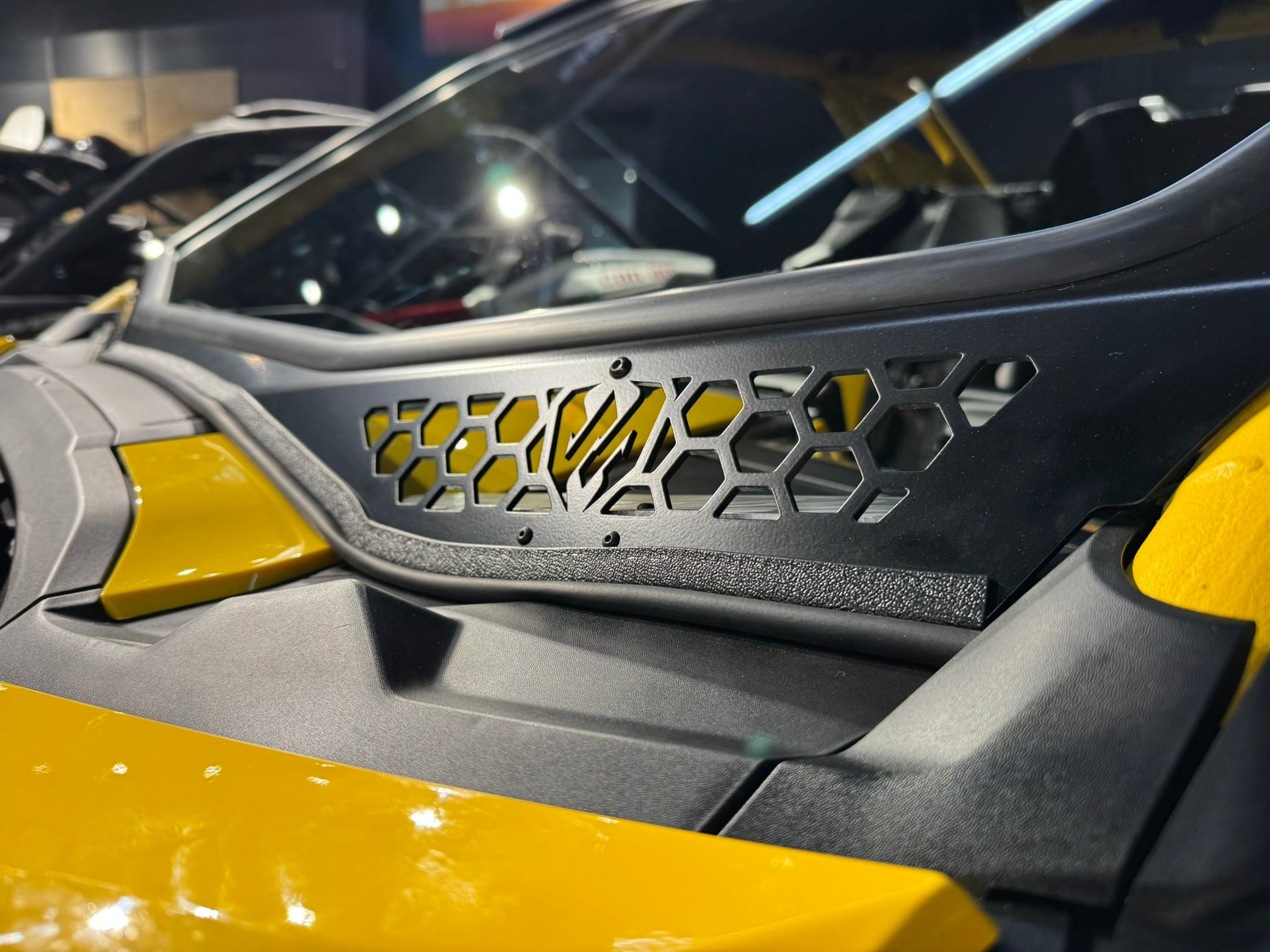 Photo of Maverick "R" Vented Glass Windshield with Wipers by Moto Armor - Premium for UTVs / Side by Sides