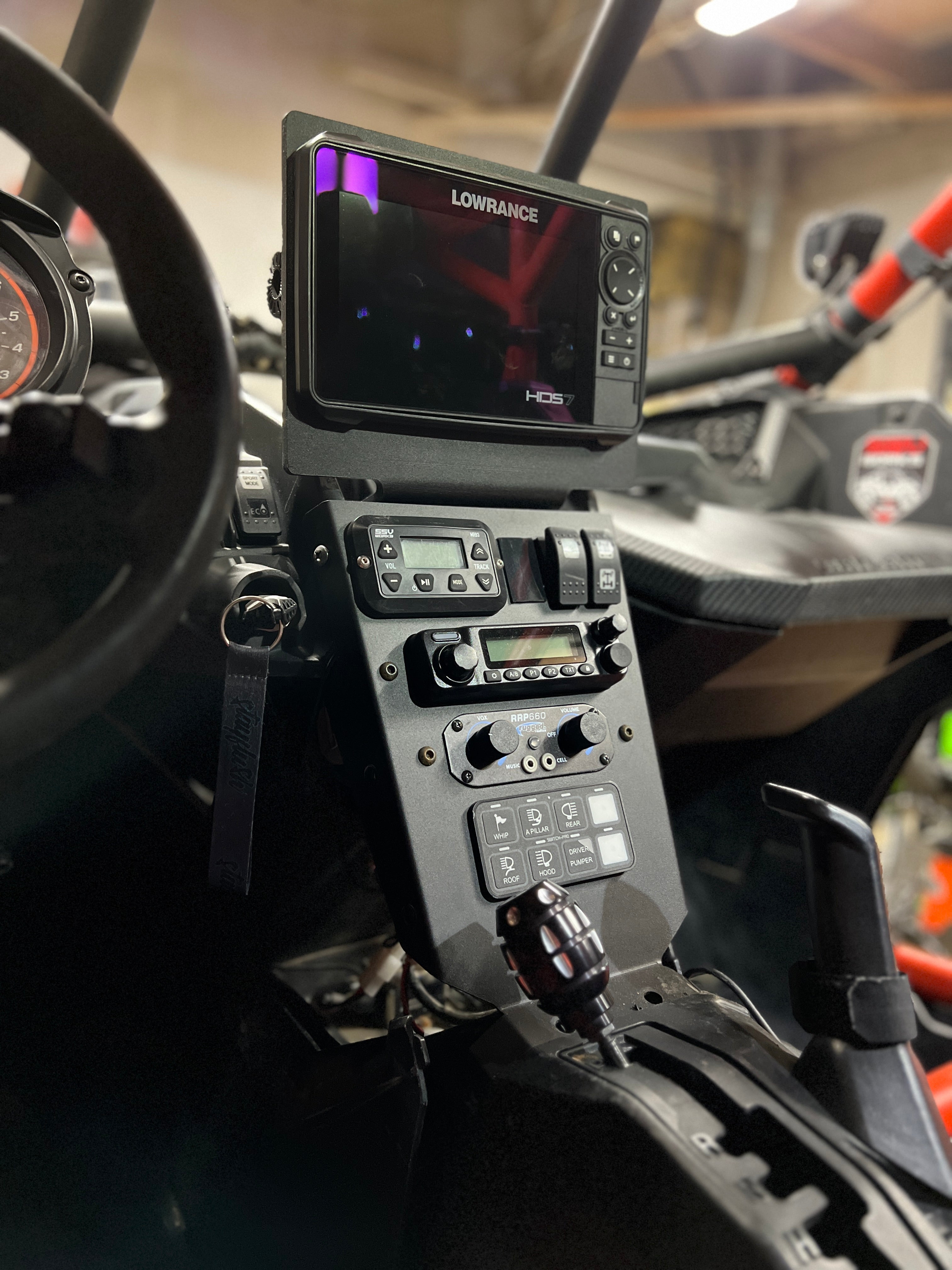 Photo of SFM Canam X3 Lowrance HDS7 Mount by StayFlush Motorsports - Premium for UTVs / Side by Sides