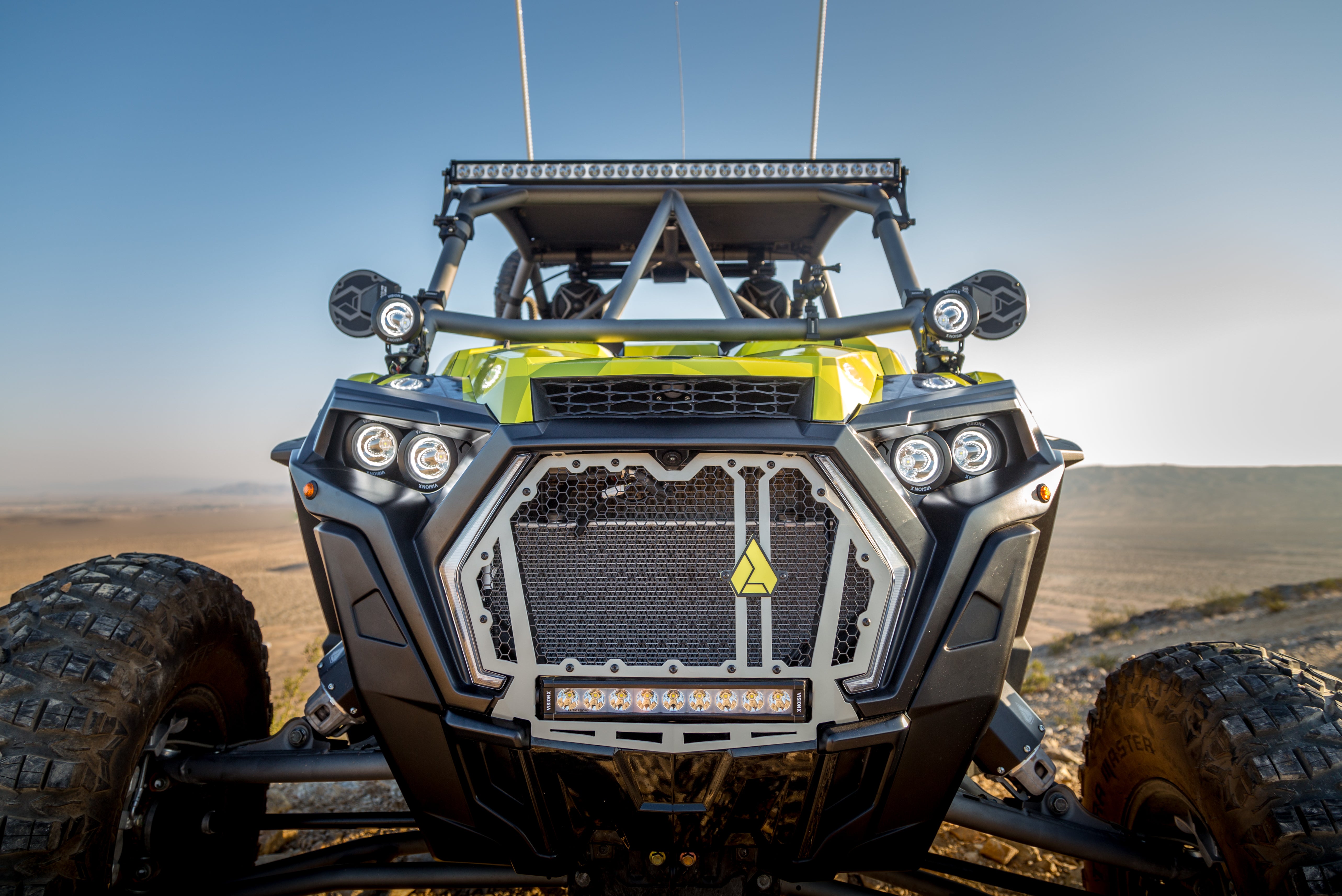 Photo of 2014-2018 Polaris RZR XP1000/XP Turbo/S/RS1 Factory LED Headlight Upgrade Kit by Vision X Off-Road - Premium Vehicle Specific Kit for UTVs / Side by Sides