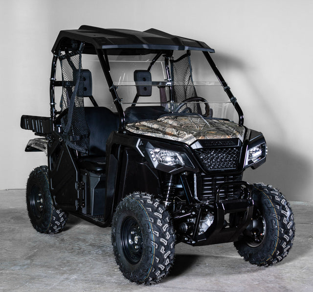 Photo of TK00625 2021+ HONDA PIONEER 520 HALF UTV WINDSHIELD - STANDARD 3/16" by TerraRider UTV Windshields & Accessories - Premium for UTVs / Side by Sides