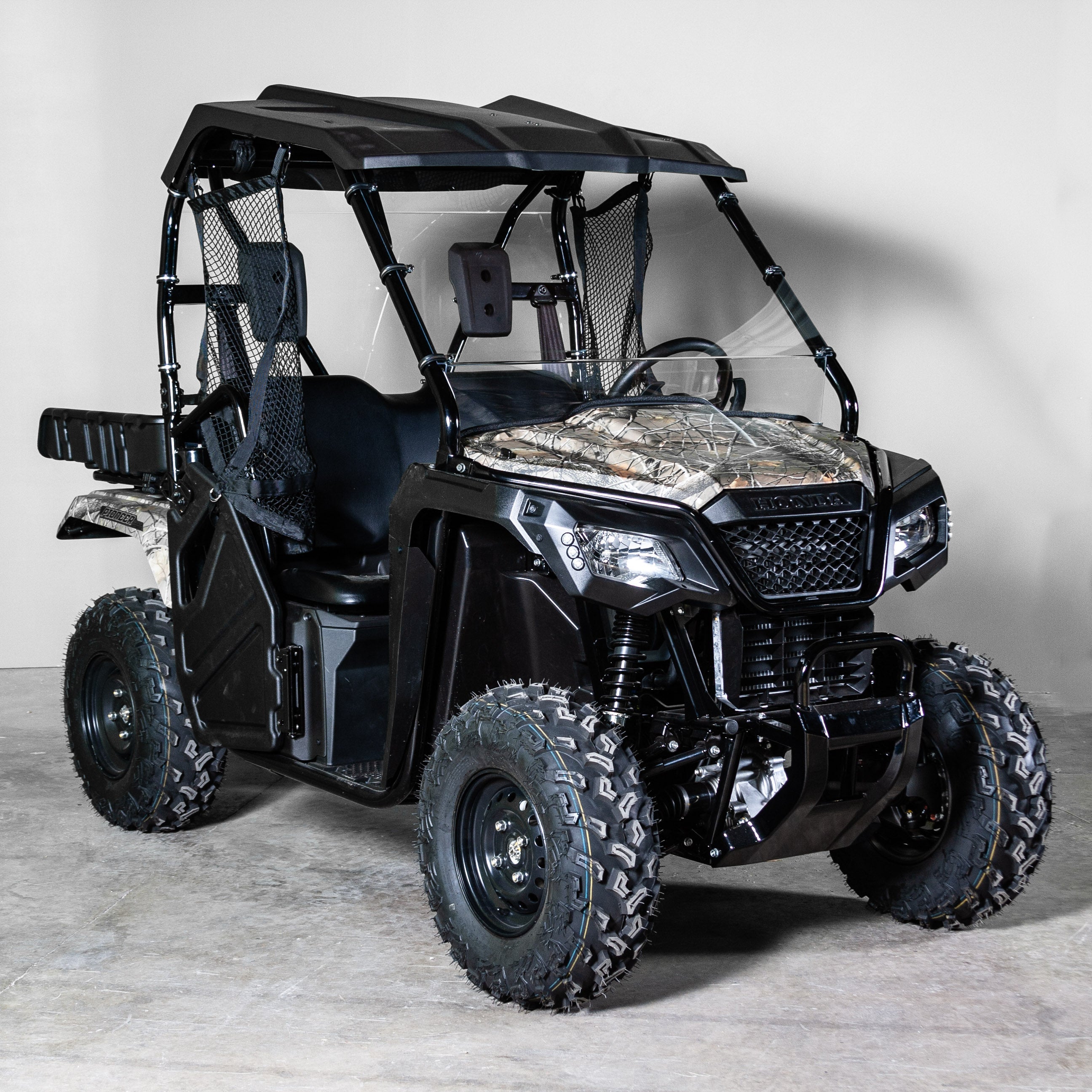Photo of TK00628 2021+ HONDA PIONEER 520 FULL UTV WINDSHIELD - STANDARD 3/16" by TerraRider UTV Windshields & Accessories - Premium for UTVs / Side by Sides