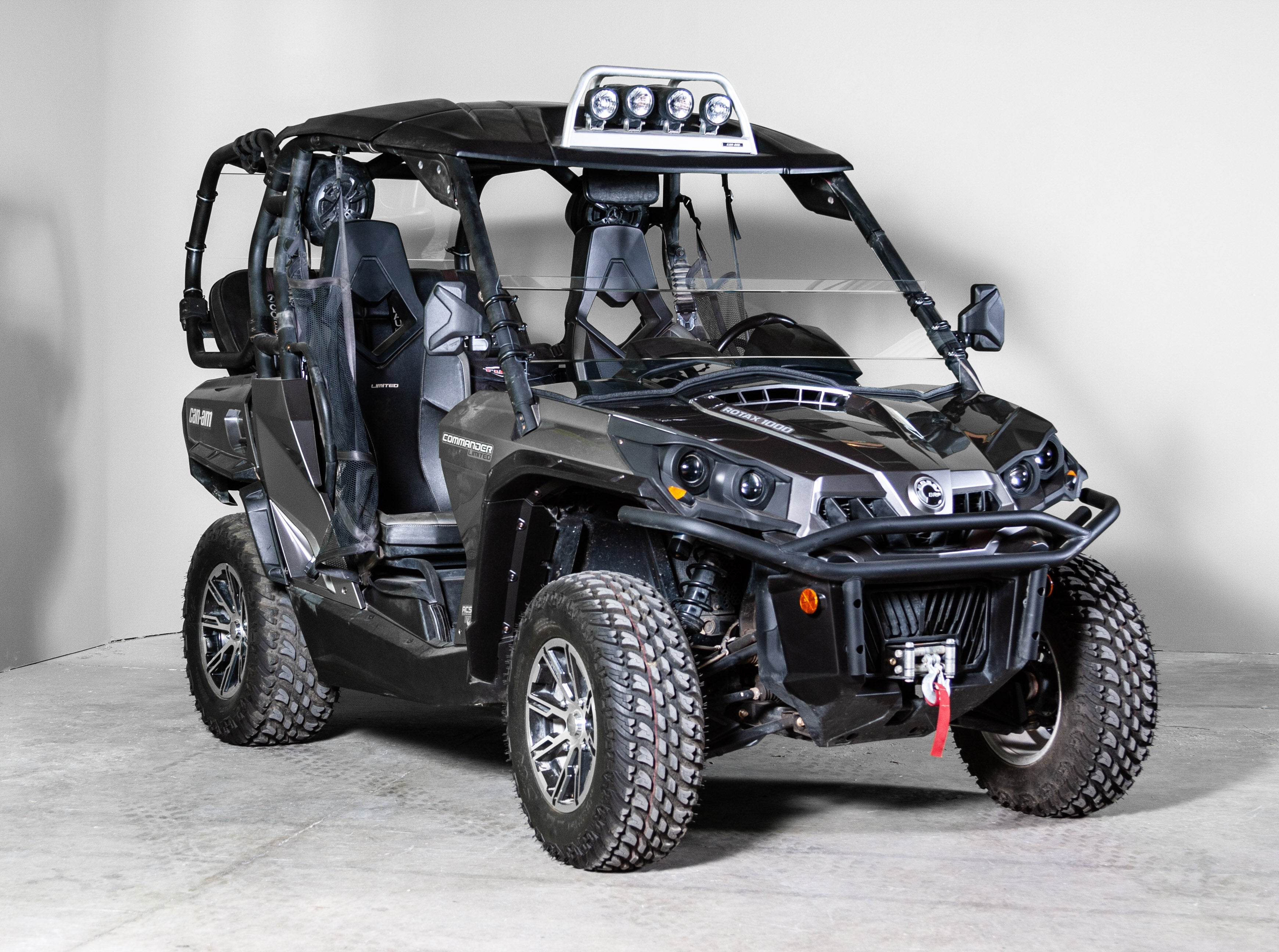 Photo of 2020 AND OLDER CAN-AM COMMANDER (EXCLUDES 2022 1000 MODELS) HALF UTV WINDSHIELD (TK00462, TK00463 & TK00464) by TerraRider UTV Windshields & Accessories - Premium for UTVs / Side by Sides