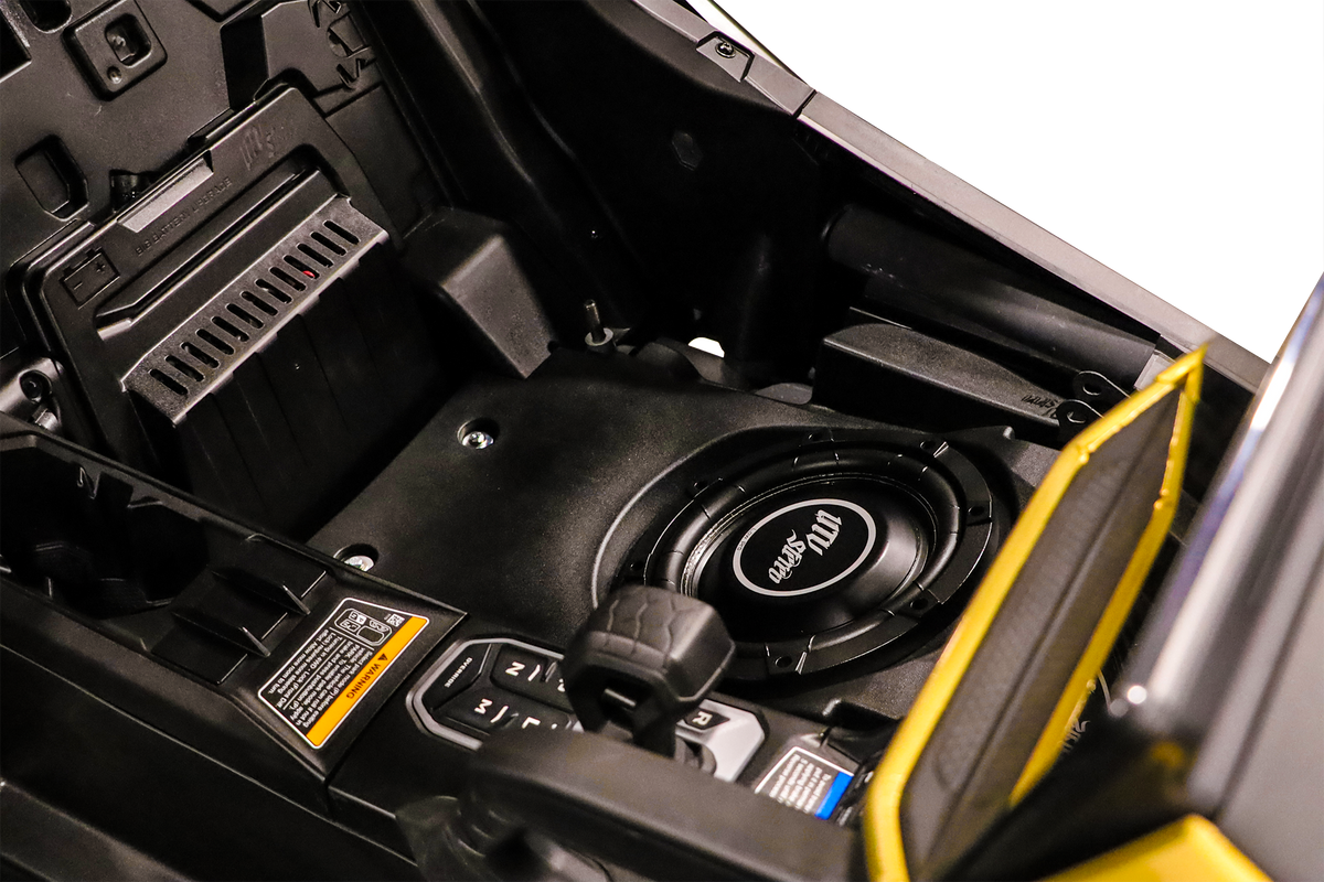 Can-Am® Maverick R 10" Front Passenger Subwoofer Enclosure (2-SEAT MODELS) – Unloaded | UTVS-R-ENC-PASS-2